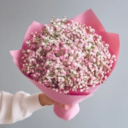 Монобукет из гипсофилы &laquo;Перламутровое облако&raquo; 0