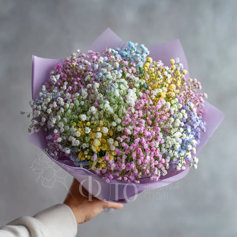 Монобукет из гипсофилы &laquo;Пушистая симфония&raquo;