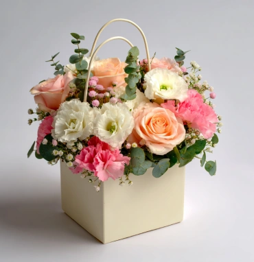 Цветы в сумочке «Миниатюрное вдохновение»