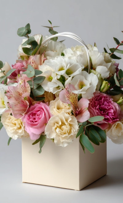 Цветы в сумочке «Прогулка по Парижу»