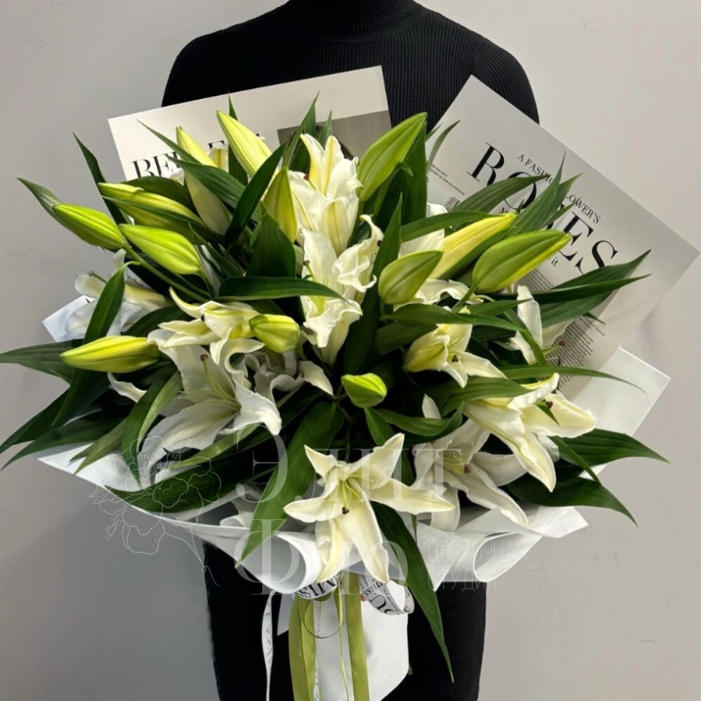 Совершенство букет из 5 лилий