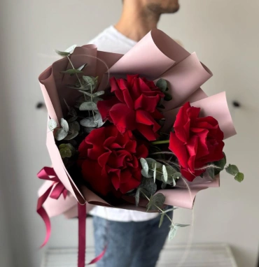 Букет из 3 Французских роз