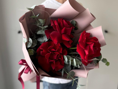 Букет из 3 Французских роз