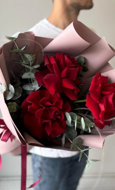 Букет из 3 Французских роз