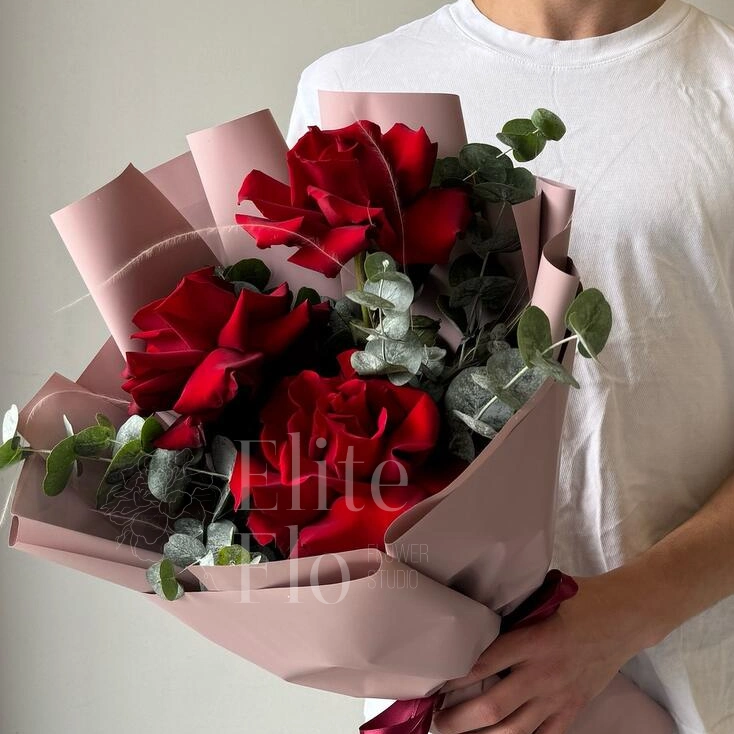 Букет из 3 Французских роз