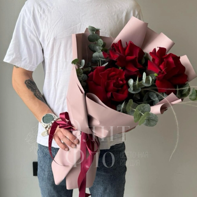 Букет из 3 Французских роз