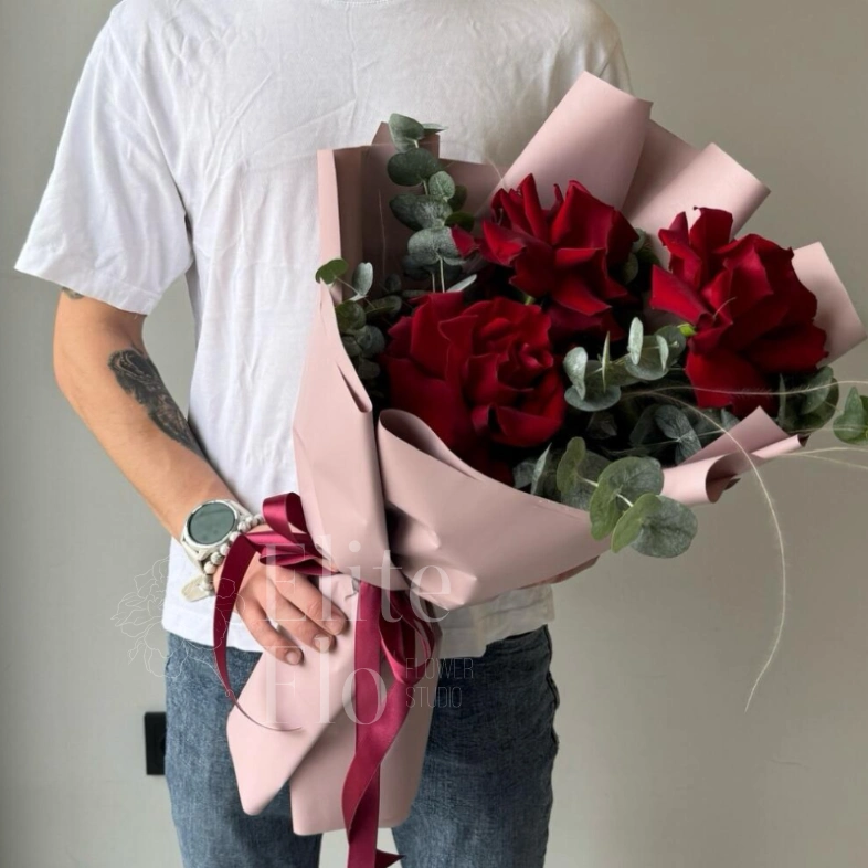 Букет из 3 Французских роз