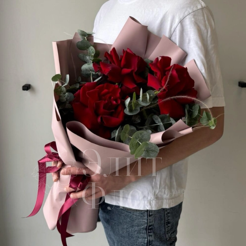 Букет из 3 Французских роз