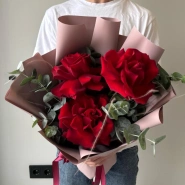 Букет из 3 Французских роз 4