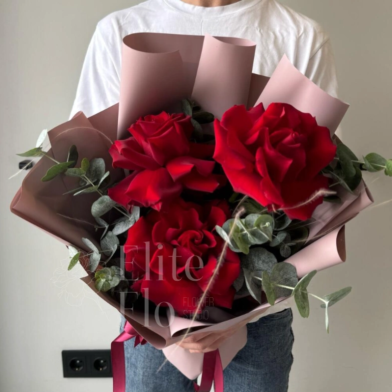 Букет из 3 Французских роз