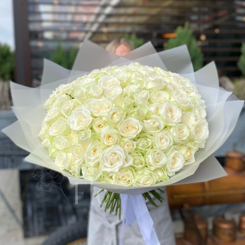 101 сортовая белая роза