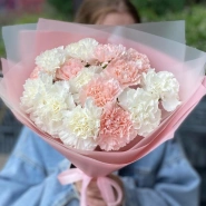 Букет из 15 сортовых диантусов 1