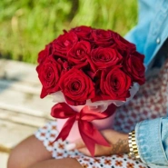 15 красных розтв шляпной коробочке 1