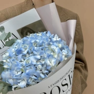 Голубая Гортензия с эвкалиптом 3