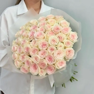 51 нежно-розовая роза 4