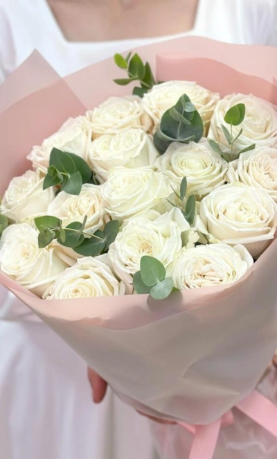 Букет из 15 роз Шампань