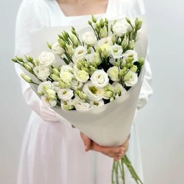 Букет из 9 белых эустом