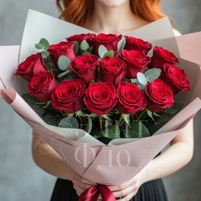 Красно-розовый букет