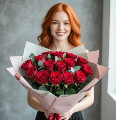 Красно-розовый букет