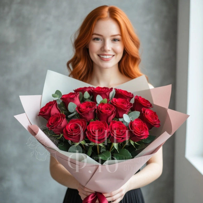 Красно-розовый букет