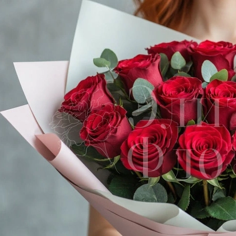 Красно-розовый букет