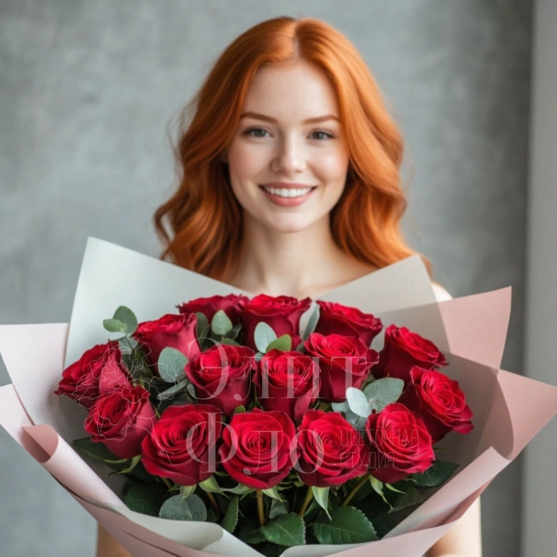 Красно-розовый букет