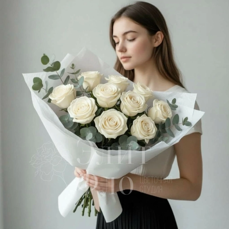 Белые розы Elegance
