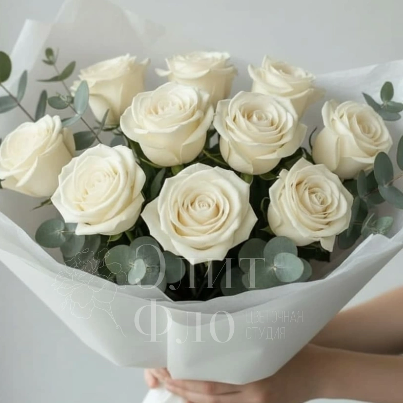 Белые розы Elegance