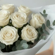 Белые розы Elegance 4