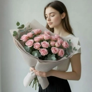 Розовый букет нежности 0