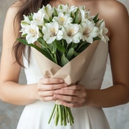 Белые Альстромерии 4