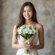 Белые Альстромерии 0