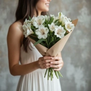 Белые Альстромерии 3