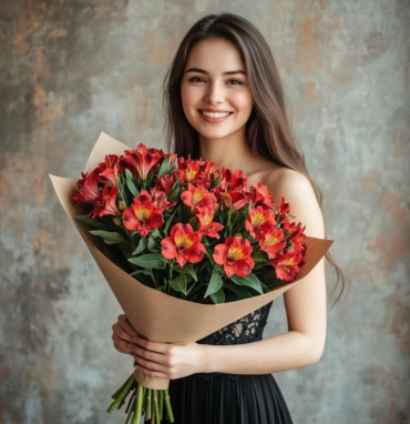 Огненные Альстромерии