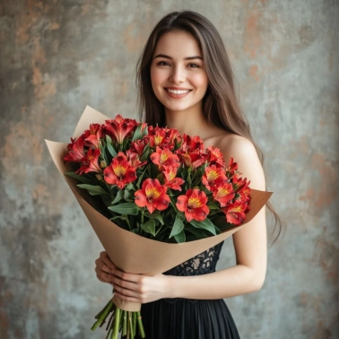 Огненные Альстромерии