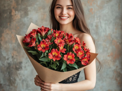 Огненные Альстромерии