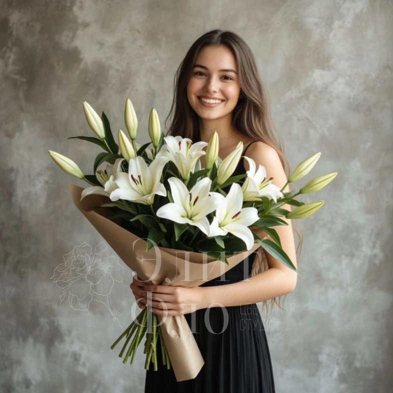 Белые лилии