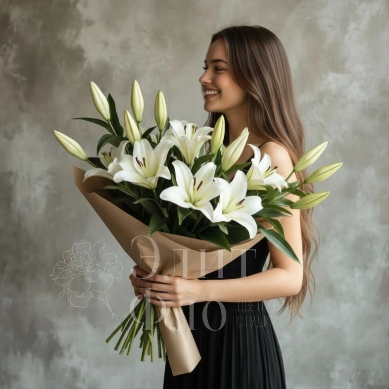 Белые лилии