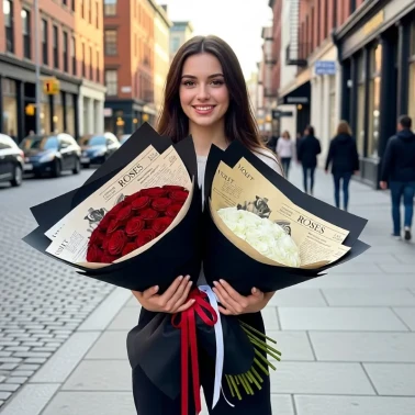 Букет-Гигант из эквадорских роз