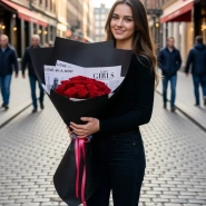 Букет-Гигант из эквадорских роз 1