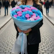 Огромный букет хризантем 3