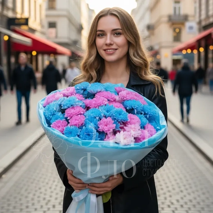 Огромный букет хризантем