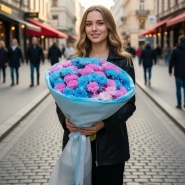 Огромный букет хризантем 0