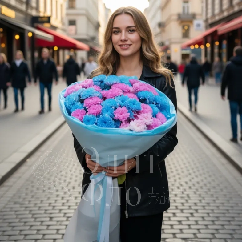 Огромный букет хризантем