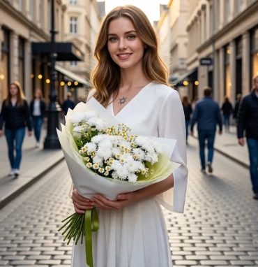 Эффктный полевой букет