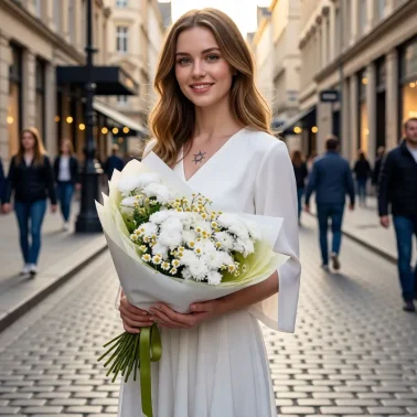 Эффктный полевой букет