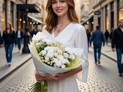 Эффктный полевой букет