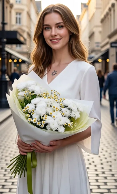 Эффктный полевой букет