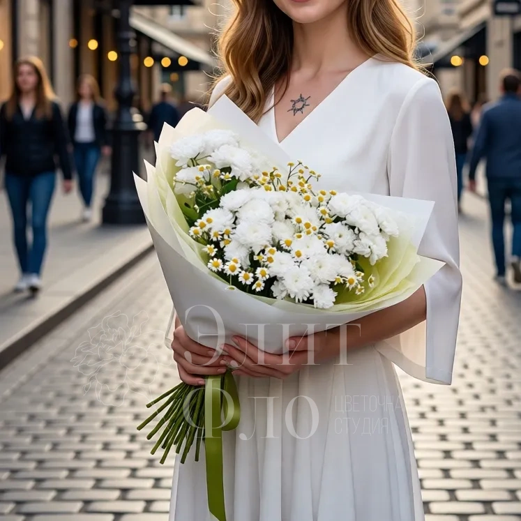 Эффктный полевой букет