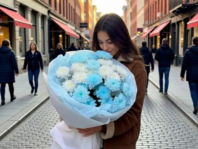 Букет из 5 кустовых хоизантем